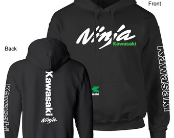 Motorcycle Racing Kawa. Ninja Bike, Motorsports, Unisex Premium Black Hoodie