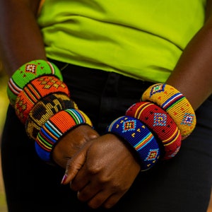 African beaded bracelets, African Beaded Bangles, Maasai Wrist bracelets, African Beaded jewelry, Christmas gift for her, Moms gift