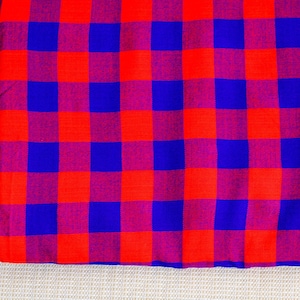 African Maasai Shuka, Maasai Fabrics , Kenyan Kikoy , African Print , African Fabric, African Throw blanket, Safari blanket, Sarong image 2