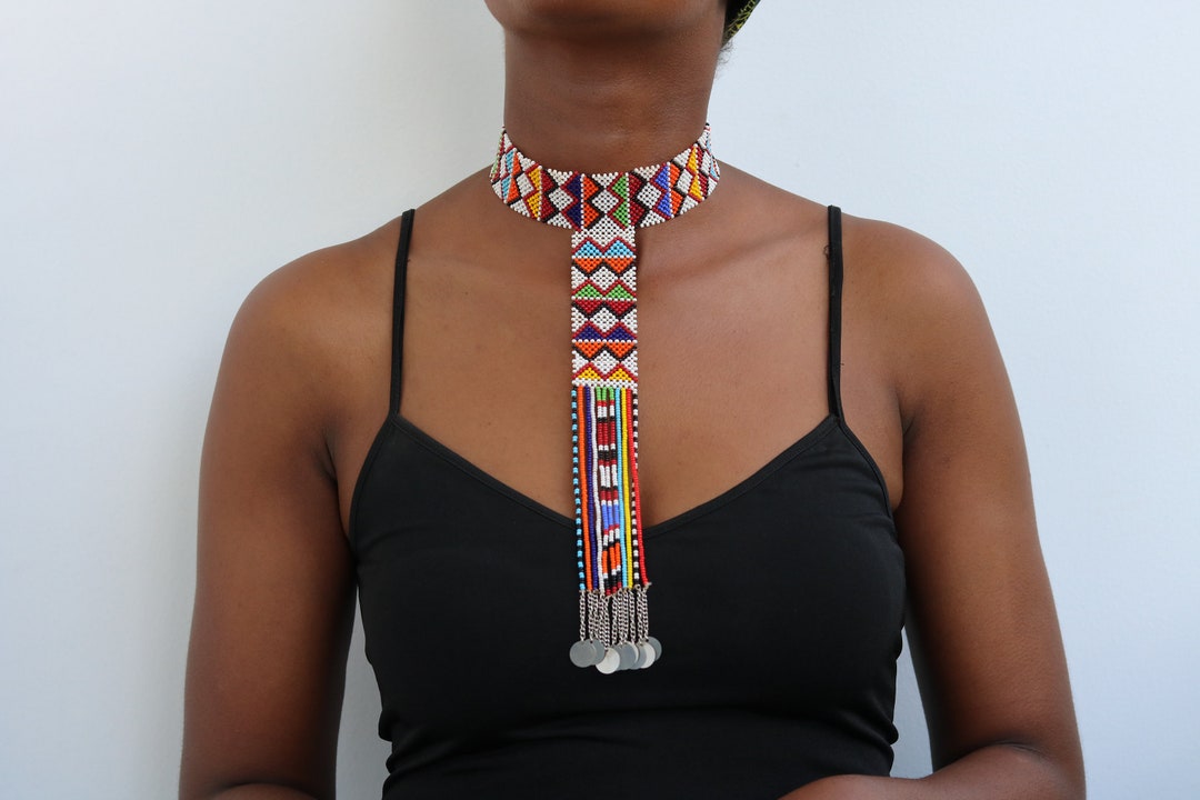 African Choker Necklace Maasai Wedding Necklace Maasai Etsy