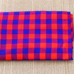 African Maasai Shuka, Maasai Fabrics , Kenyan Kikoy , African Print , African Fabric, African Throw blanket, Safari blanket, Sarong image 4