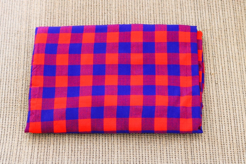 African Maasai Shuka, Maasai Fabrics , Kenyan Kikoy , African Print , African Fabric, African Throw blanket, Safari blanket, Sarong image 4