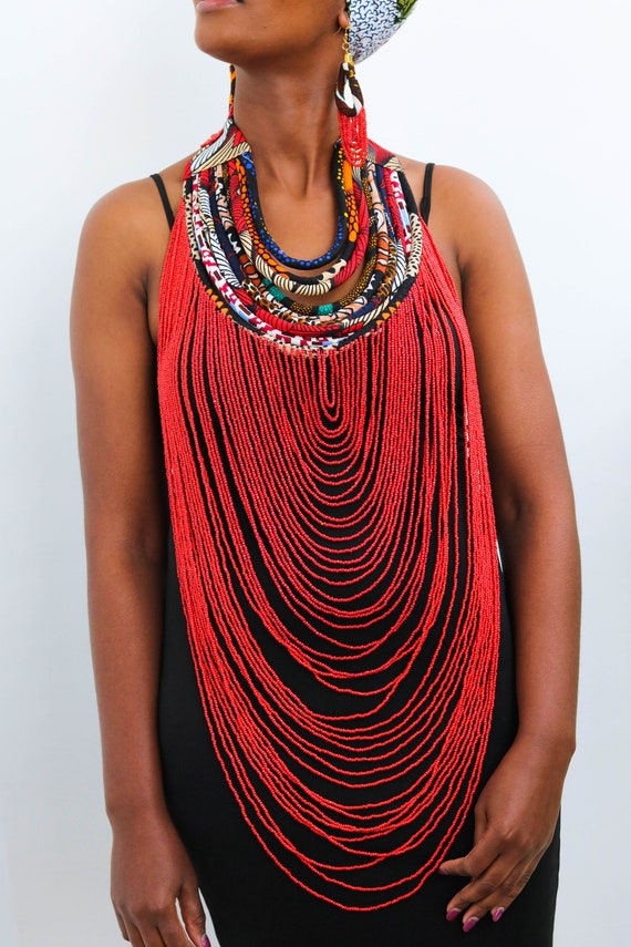 Ankara necklace deals