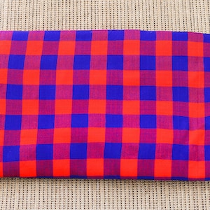 African Maasai Shuka, Maasai Fabrics , Kenyan Kikoy , African Print , African Fabric, African Throw blanket, Safari blanket, Sarong image 3