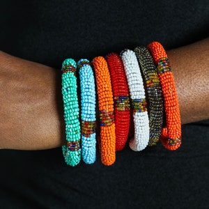 African beaded bracelets, Maasai Beaded bracelets, Zulu Wrist bracelets, African Beaded jewelry, Christmas gift for her, Moms gift