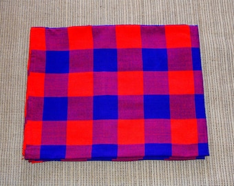 Afrikanische Maasai Shuka, Maasai-Stoffe, kenianischer Kikoy, afrikanischer Druck, afrikanischer Stoff, afrikanische Überwurfdecke, Safari-Decke, Sarong