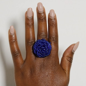 Bague en perles africaines, bijoux en perles africaines, bagues en perles de Massaï, bagues faites main, bagues réglables, cadeau pour elle, cadeau de Noël