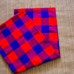 African Maasai Shuka, Maasai Fabrics , Kenyan Kikoy , African Print , African Fabric, African Throw blanket, Safari blanket, Sarong image 2