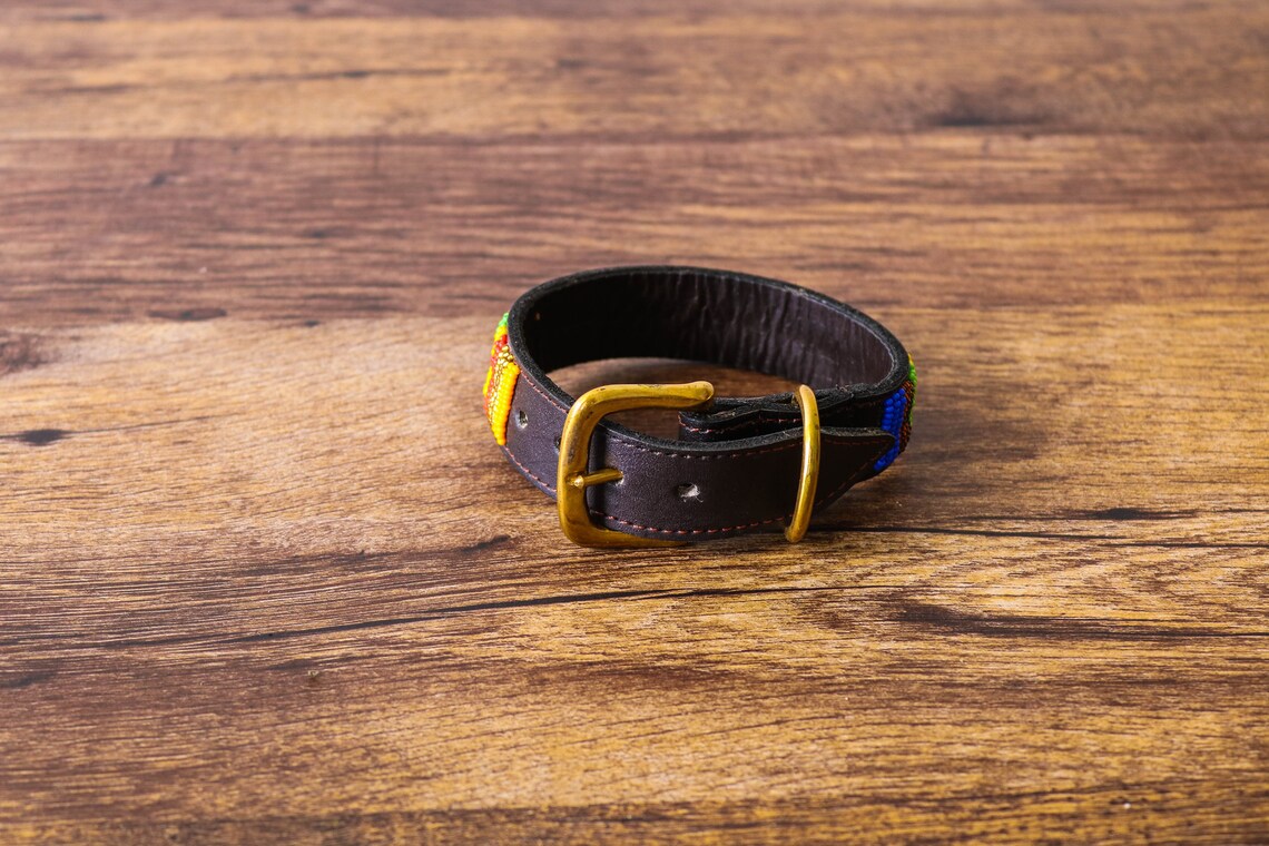 SALE Maasai Beaded Collar African Dog Collar Handmade Collar Etsy