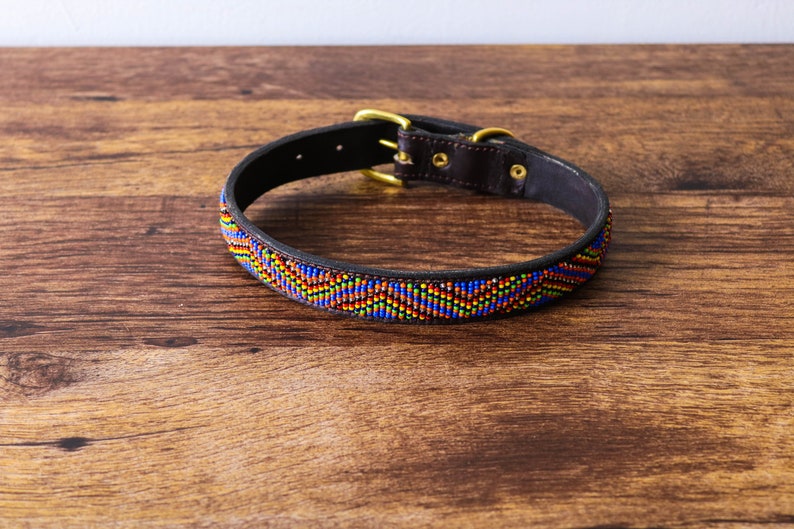 Maasai Beaded Collar African Dog Collar Handmade Collar Etsy