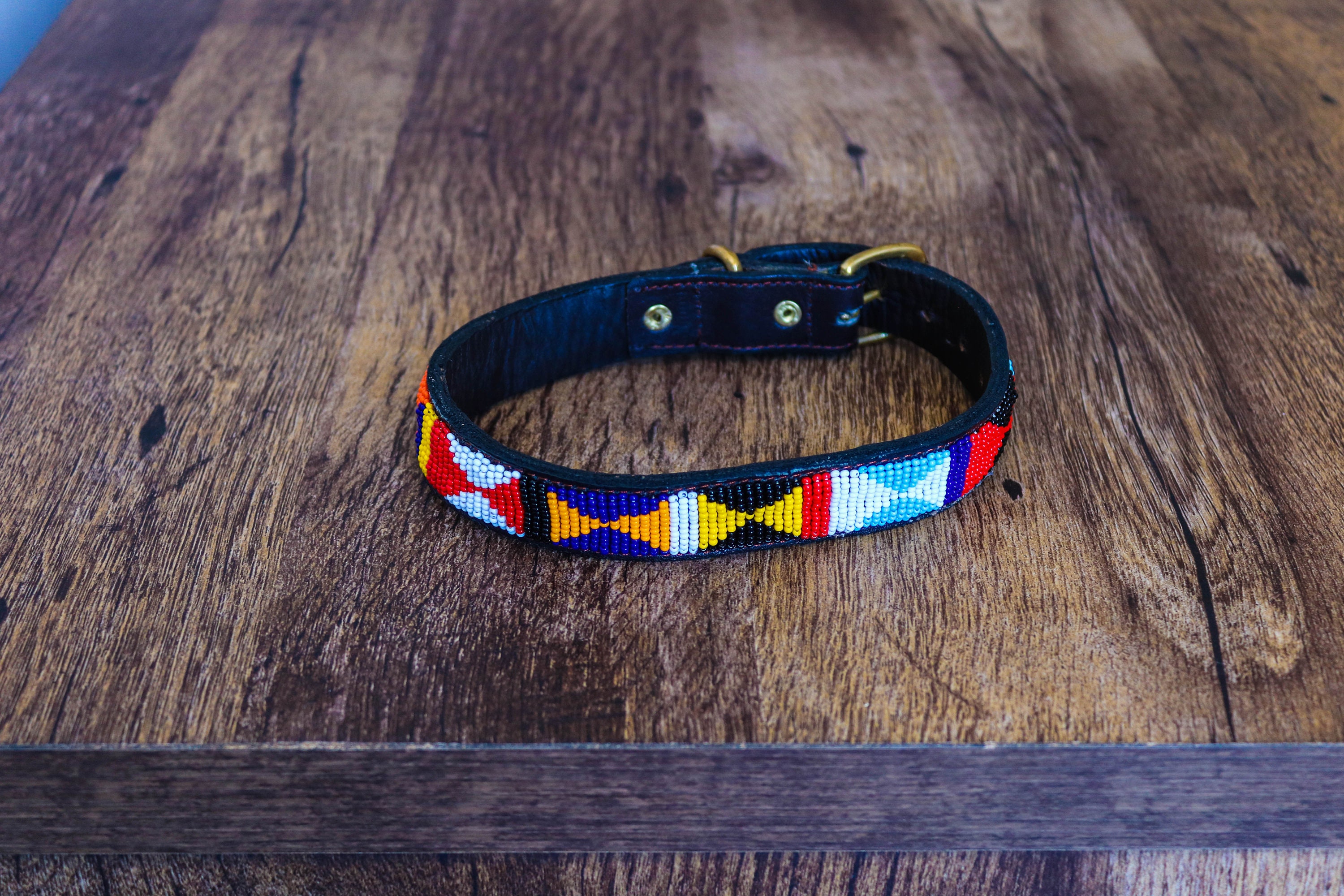 Beaded dog Collar African collar Handmade Collar Maasai Etsy