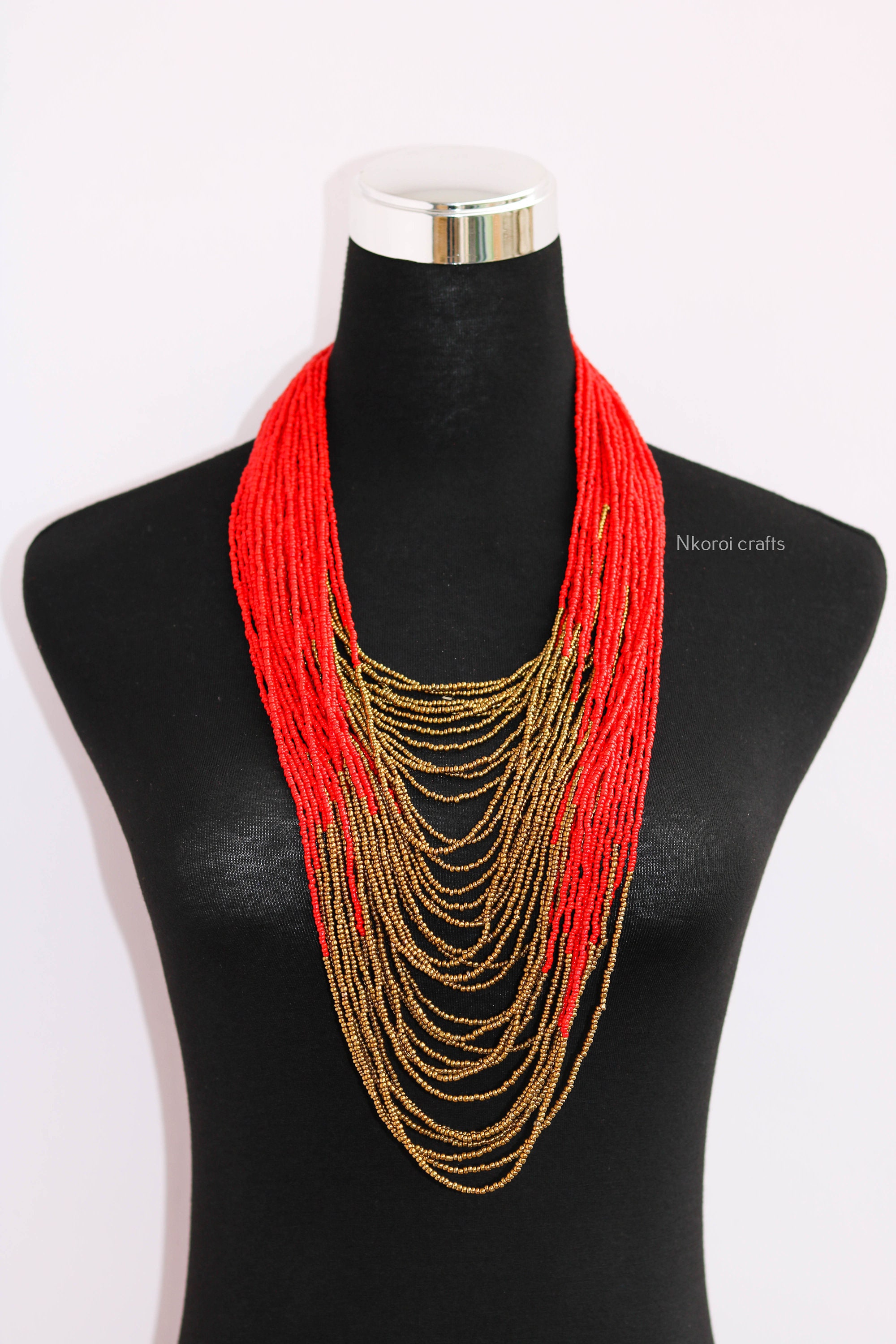 African Beaded Necklaces Beaded Necklaces for Women Maasai Etsy