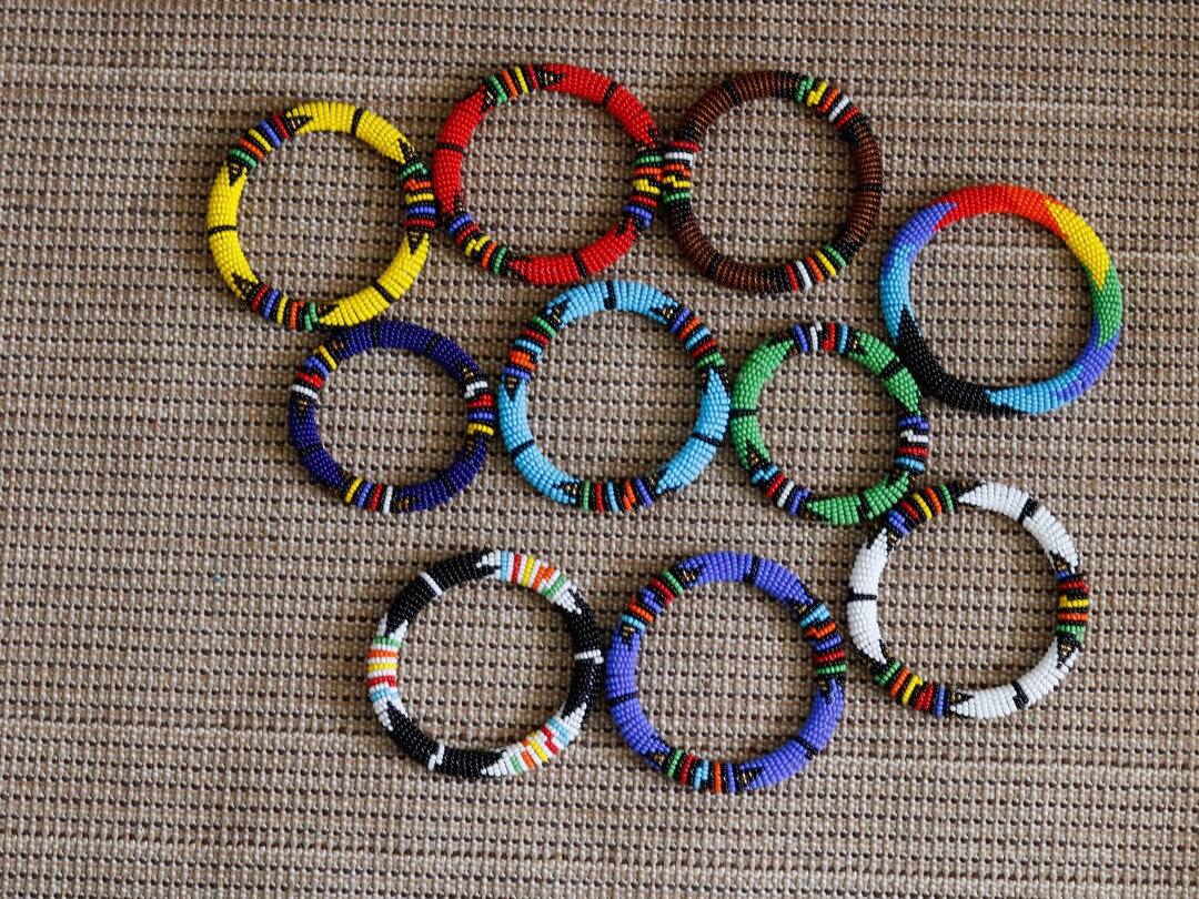 African Beaded Bracelets, Zulu Beaded Bracelets, Maasai Wrist Bracelets