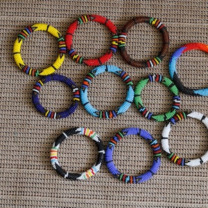 African beaded bracelets, Zulu Beaded bracelets, Maasai Wrist bracelets, African Beaded jewelry, Christmas gift for her, Moms gift