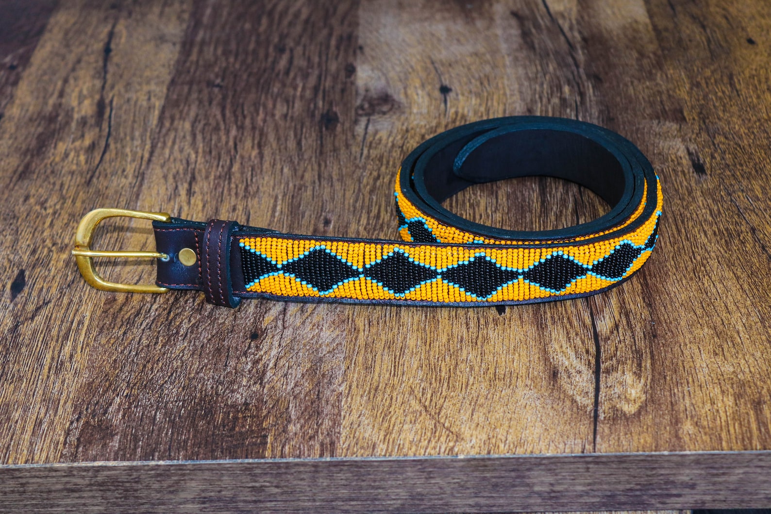 African beaded belt Leather belt Handmade belt Masai beaded | Etsy