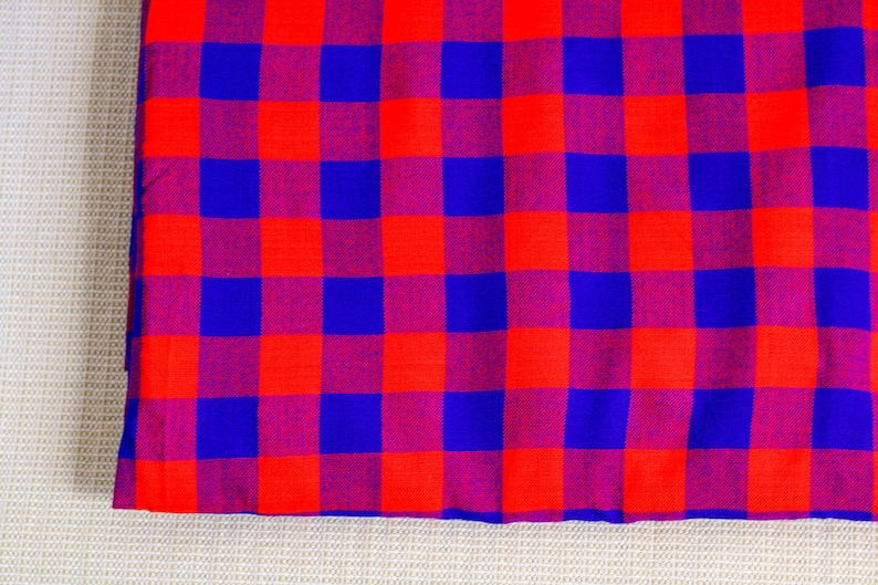 African Maasai Shuka, Maasai Fabrics , Kenyan Kikoy , African Print , African Fabric, African Throw blanket, Safari blanket, Sarong image 2