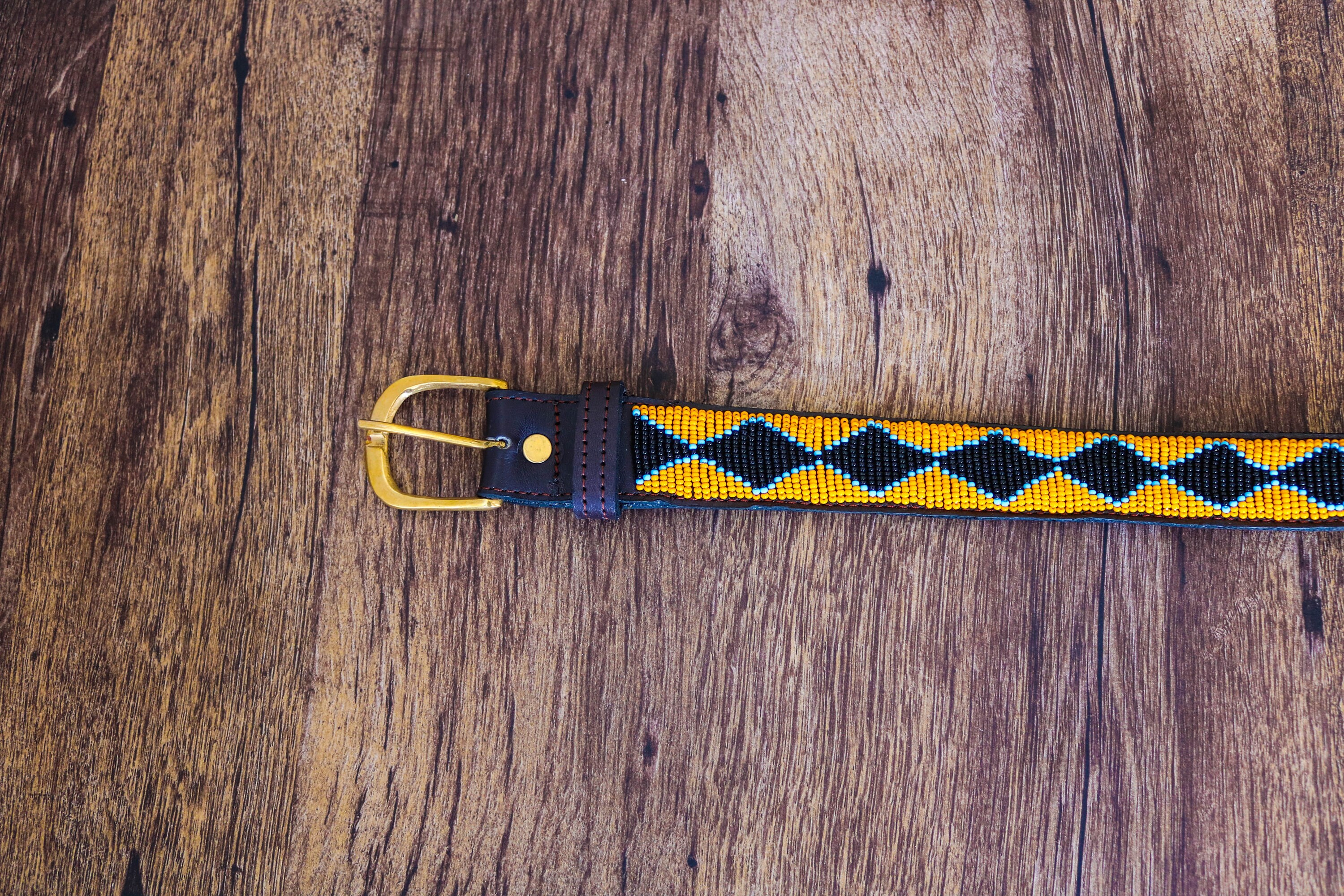 African beaded belt Leather belt Handmade belt Masai beaded | Etsy