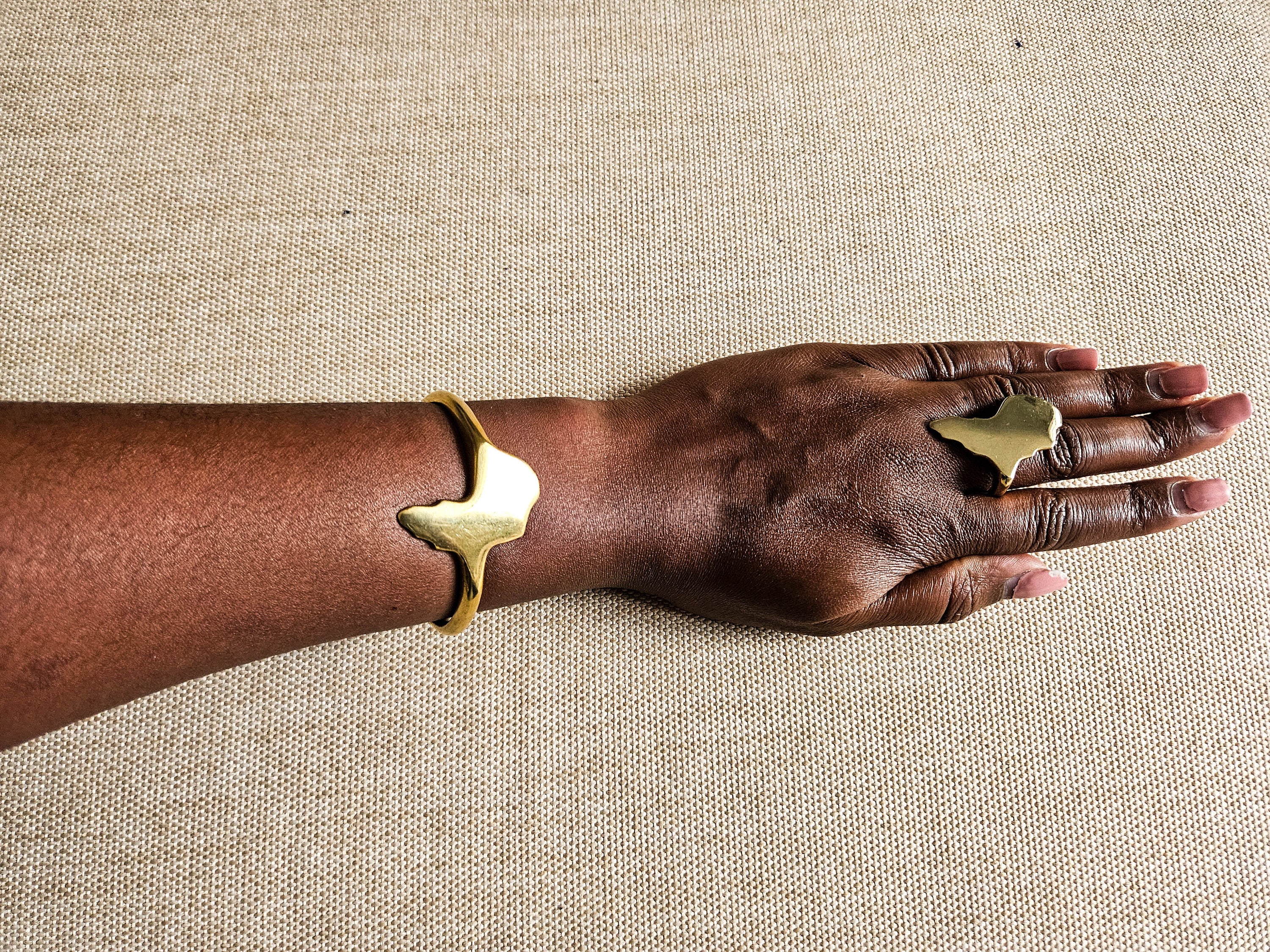 Africa map brass bracelet, Brass Cuff Bracelet, Africa brass ring, Brass jewelry, Wrist Bracelet, Brass bangles, Christmas gift for her