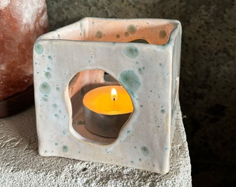 Ceramic candle holder | Handmade ceramic tea light