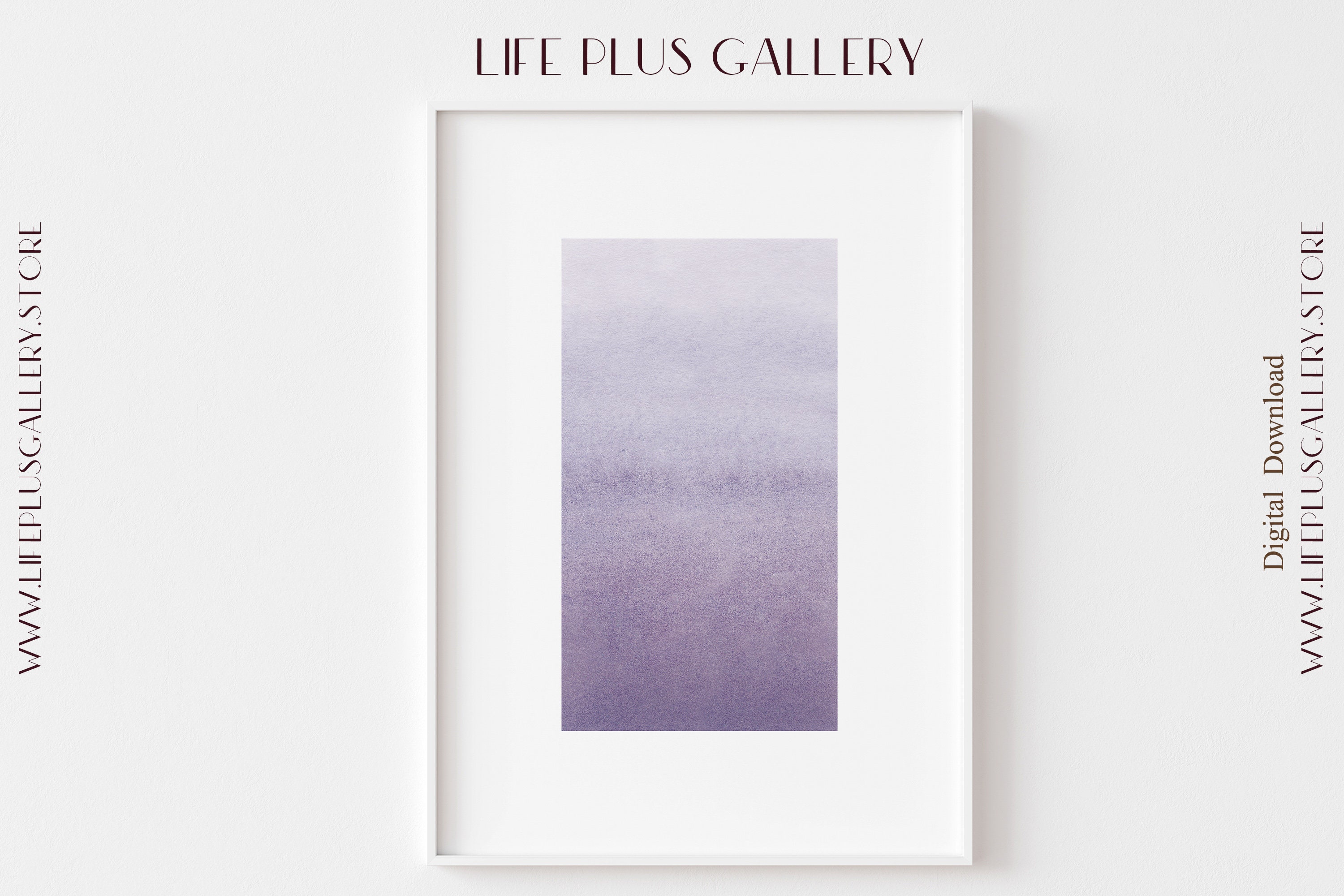 Watercolor Pastel Purple Wall Decor Printable Wall Art Light Etsy