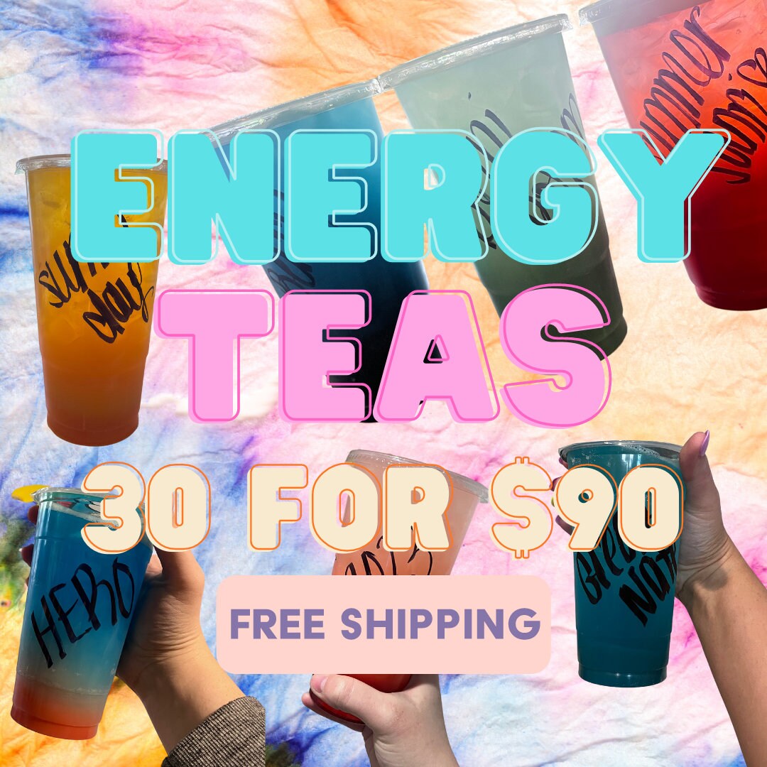 LOADED Teas ENERGY Teas CAFFEINE Drinks Togo / Aspartame Free Etsy