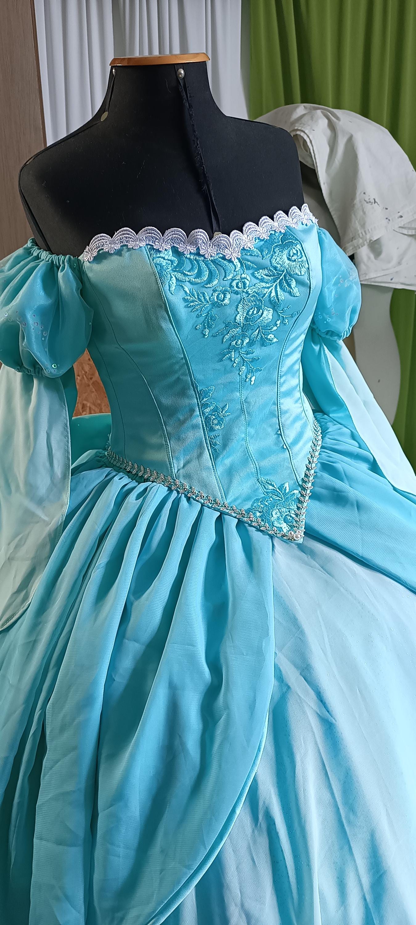 Ariel Cosplay Teal Version Costume Custommade Little Mermaid Dress - Etsy