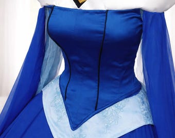Cosplay Aurora Blue Dress Custom Made