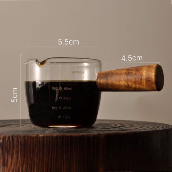 Espresso Milk Coffee Measuring Cup Mugs, Scale Heat Resistant