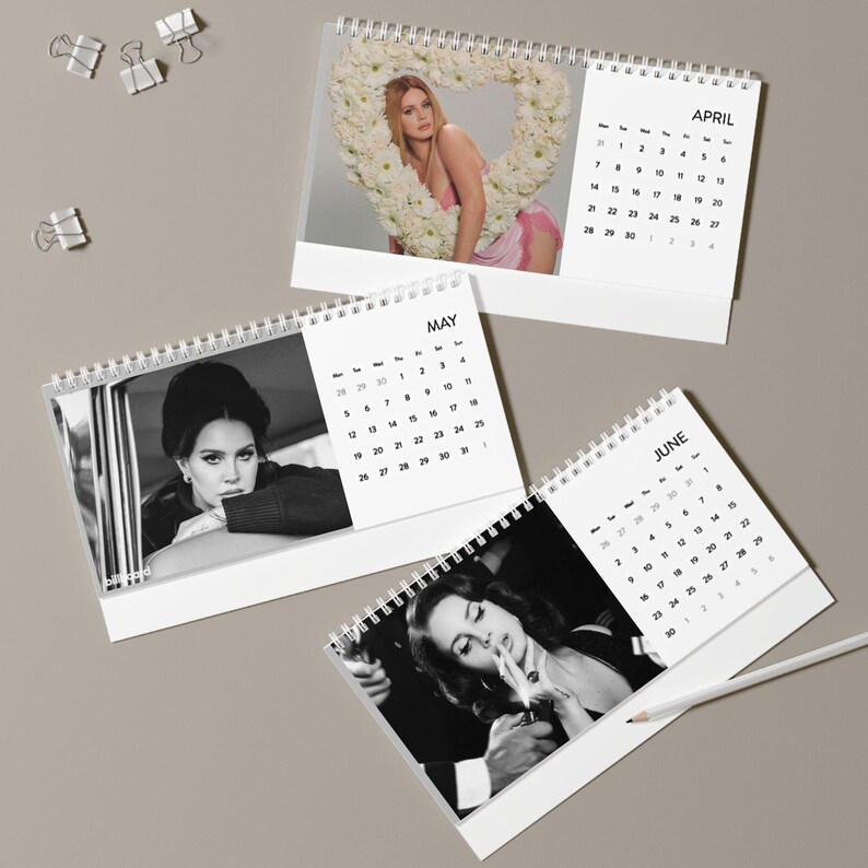 Lana Del Rey 2025 Desktop Calendar Etsy Ireland