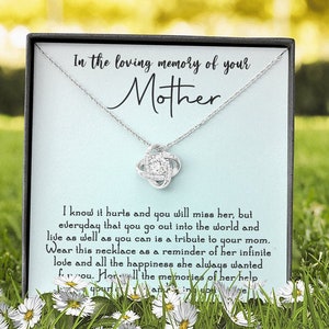 Regalo commemorativo della madre, regalo di lutto, ricordo in cielo della mamma, regalo di simpatia, collana ricordo della mamma, ricordo della mamma, mamma angelo custode