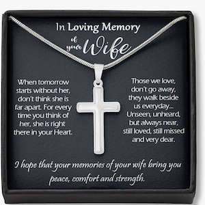 Wife Remembrance gift for him, Wife memorial gift for husband, Bereavement gift for dad, Loss of wife, Funeral gift for Men, Memory of wife