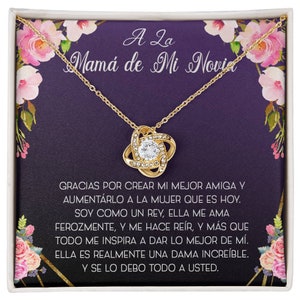 A la Madre de Mi Novia Regalo, Regalo de cumpleaños Para La Mamá de Novia, Regalo para la suegra, to my Girlfriends mom gift Spanish