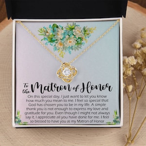 Matrone der Ehre Geschenk,Matrone der Ehre Halskette,Matrone der Ehre Vorschlag Geschenk,be meine Matrone der Ehre,MoH Gift Box,Geschenk für Matrone der Ehre Karte