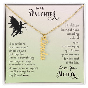 Stiefdochter verjaardagscadeau, ketting voor bonusdochter, dochter adoptiecadeau, tienermeisje verjaardag, bonus dochter aangepaste naam ketting