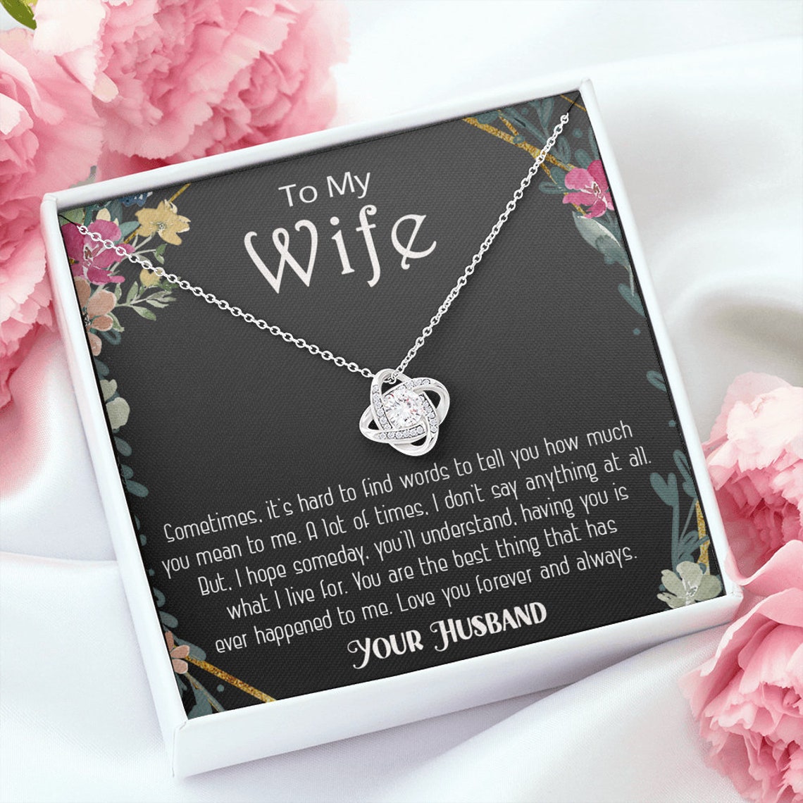Anniversary gift for wife Necklace for wife Birthday gift Etsy