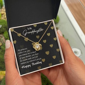 Regalo di compleanno per nipote, collana per nipote, regalo per nipote, regalo di compleanno per nipote dalla nonna, al biglietto di mia nipote