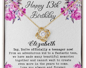 Personalize 13th Birthday Gift, Official Teenager, 13th Birthday Girl,Thirteenth Birthday,Gift for 13 Year Old Girl Gifts,Teen Birthday Gift