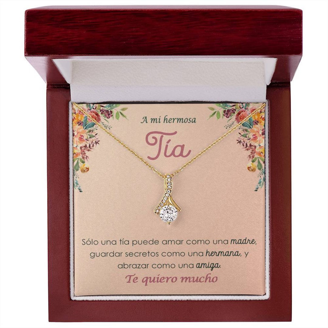 Gifts For Tia From Niece Necklaces Spanish Best Tia Birthday Stuff From Nephew Jewelry Tia Necklace