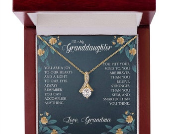 Granddaughter Birthday Gift, Necklace for Granddaughter, Gift from Grandma, Graduation Gift, Grandma to Granddaughter Gift, grand kid gifts