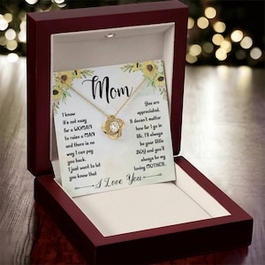 Collier mère et fils, cadeau d’anniversaire maman du fils, collier maman, cadeau de la fête des mères pour maman du fils, bijoux pour maman, cadeau de la fête des mères