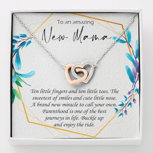 Nova caixa de presente para mãe e gravidez, novo colar para mãe, joias para futura mãe, presente para mãe pela primeira vez, anúncio de gravidez, chá de bebê, presente de festa revelador de gênero