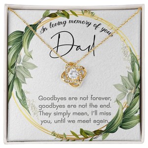 Loss of Dad Gift, Father Remembrance Gift, Sympathy Gift, Funeral Gift, Dad Memorial necklace, Loss of Father, Miss you Dad Keepsake,Jewelry