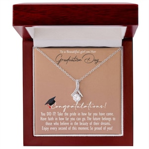 Afstudeerketting cadeau voor dochter, afstudeersieraden, dochter afstudeercadeau, Afstudeercadeau voor haar, zuster afstuderen, sentimentele geschenken