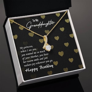 Enkelin Halskette, Geburtstagsgeschenk für Enkelin, Enkelin Geburtstagskarte, Halskette für Enkelin, zu meiner Enkelin Schmuck