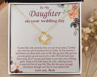 Töchter Hochzeitstag Geschenk, Hochzeitsgeschenk für Tochter, Geschenk für Braut von Mutter, Hochzeitsgeschenk für Braut von Mutter, Braut Schmuck von Mutter