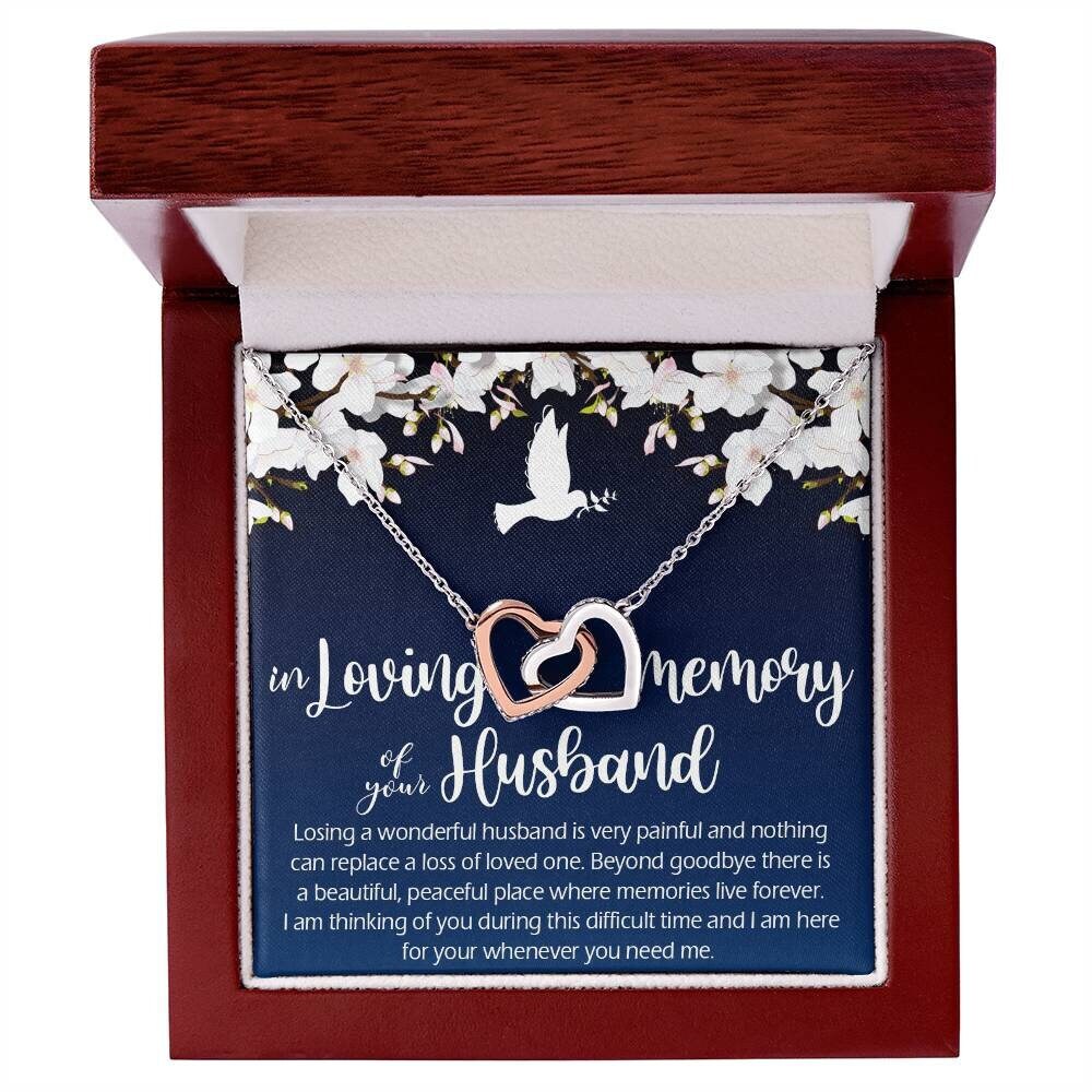 Campanelli A Vento Commemorativi Per Perdita Marito, 81 Cm, Alluminio, Regalo Di Simpatia Con Biglietto