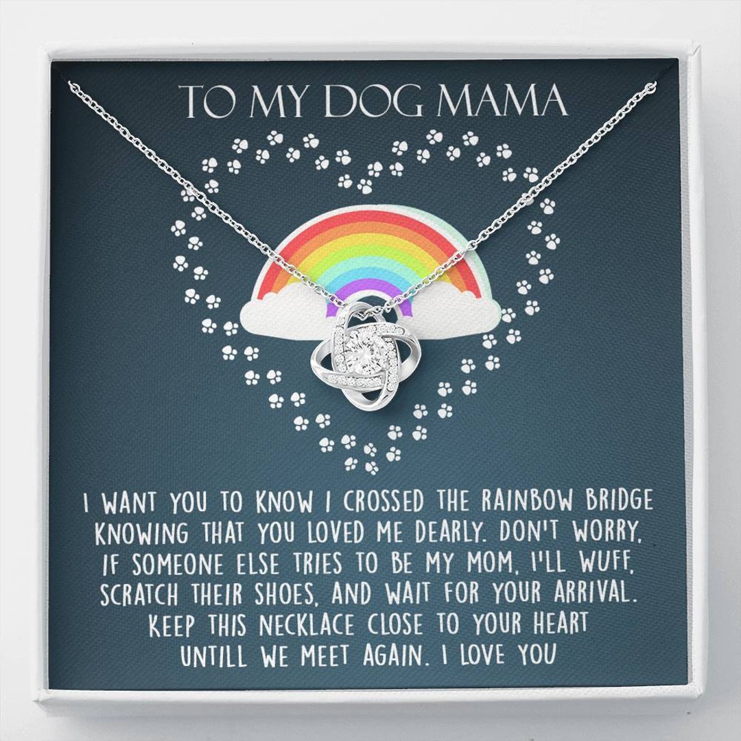Loss of Dog Memorial Necklace, Dog Loss Gifts, Rainbow Bridge Dog, Pet ...