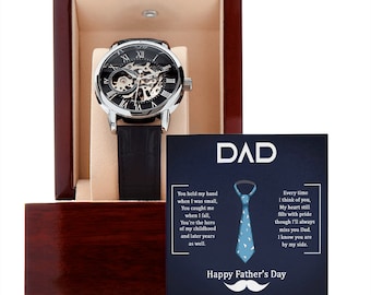 Luxurious Watch for dad, Personalised gift for dad, Fathers Day gift for dad, wristwatch for him, Stylish gift for dad, 1st Fathers day