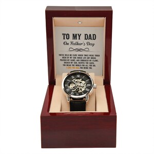 Best Fathers day gift for dad, Gift for stepdad, Love you dad, special gift for father, dad gift from daughter son, wristwatch for dad, papa