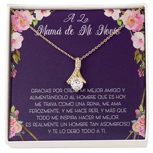 Cadeau pour maman de petits amis, A la Madre de Mi Novio Regalo, Regalo de cumpleaños Para La Mamá de mi Novio, Carte-cadeau espagnole de maman de petits amis